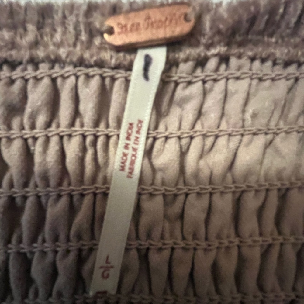 Free People Farrier Velvet Mini Dress Mauve Color Size Large - Picture 6 of 7